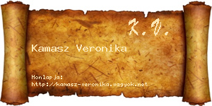 Kamasz Veronika névjegykártya