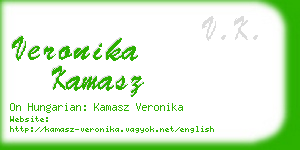 veronika kamasz business card